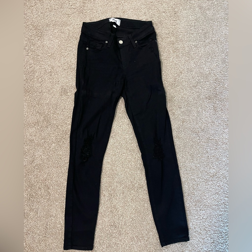 Paige Black Denim Skinny jeans